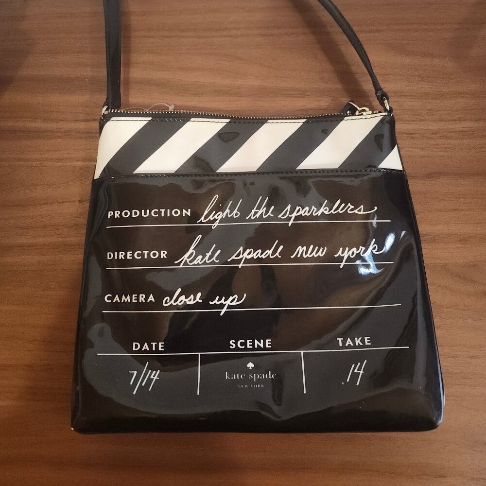 Kate Spade Cinema City Light Sparklers Movie Patent Leather Bag Crossbody